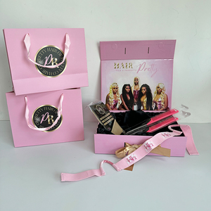 Bộ hộp đựng tóc giả cao cấp in logo tùy chỉnh, bao gồm hộp đựng tóc nối, túi satin, băng giữ tóc và chụp tai - Product Image 5