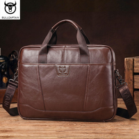 Sac à main en cuir pour homme de la marque BULLCAPTIAN, grande capacité, pour ordinateur portable, sac bandoulière pour affaires, sac à main en cuir de vache, personnalisable