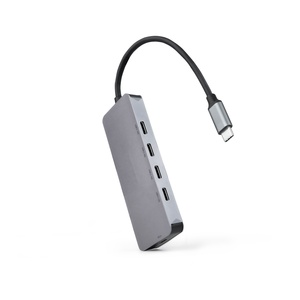 <b>USB</b>-C <b>HUB</b> - <b>4</b>-<b>port</b> <b>USB</b>-C and <b>USB</b>-C PD <b>hub</b>, 100W power, 10cm length, ideal for charging and data transfer. - Product Image 1