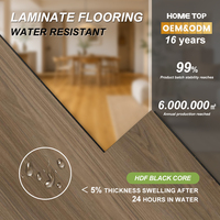 Plancher stratifié d'intérieur 8 mm 12 mm AC5 HDF résistant à l'eau texture bois