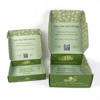 Boîtes en papier plat personnalisées avec logo imprimé, cartons ondulés, boîtes d'expédition en papier kraft découpées et pliées