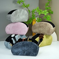 LG8175 Boîte de rangement pour télécommande en cuir PU à 5 compartiments, écologique, moderne, avec logo personnalisé, pour le bureau et la maison
