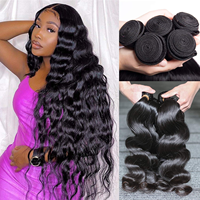 Rambut Asli Brasil Berkualitas Tinggi Grade 10A, Double Drawn, Raw Virgin, Kutikula Tersusun Rapi, Ekstensi Rambut Manusia, Ditawarkan oleh Vendor