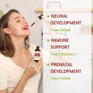 Meilleures ventes OEM/ODM Gouttes d'extrait de cerise aigre biologique, Complément alimentaire antioxydant naturel 60ml pour adultes, pour la détoxification de l'acide urique et la mémoire - Product Image 4
