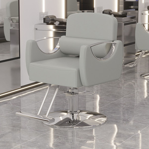 Silla de Barbero Profesional Plegable con Elevación, Reposapiés Ajustable, Bomba Hidráulica de Alta Resistencia, Diseño Moderno, Cuero Sintético - Product Image 2