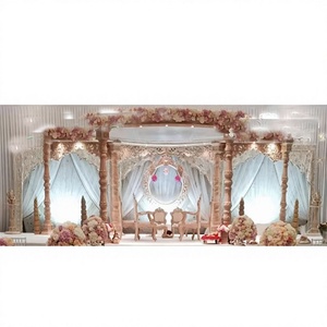 Mandap de Fibra con Aspecto de Madera, Último Modelo, DST Exports, Envío Global, Fabricante de Mandaps Tradicionales para Bodas Hindúes, Venta para Grandes Espacios - Product Image 1