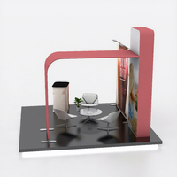 Stand d'exposition modulaire personnalisé en aluminium 10x10 pieds avec toile tendue pour salon professionnel