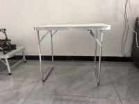 Table de bistrot moderne en alliage d'aluminium légère, portable et pliable pour l'extérieur, le jardin, la plage, les pique-niques et le camping