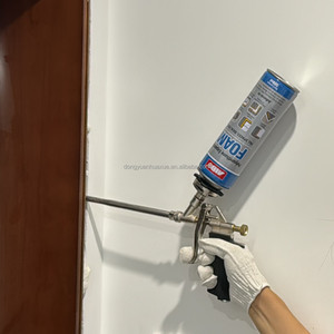 Aerosol de espuma PU estándar AIBO de 500ml, espuma expansible de alta densidad para trabajos de sellado de construcción en general - Product Image 1