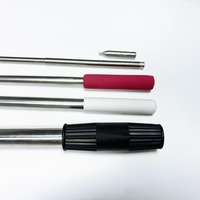 Perche télescopique en acier inoxydable 201, outil de préhension télescopique en métal avec corde et crochet personnalisé pour la manipulation d'outils
