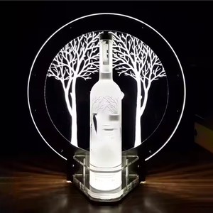 Présentoir à <span class=keywords><strong>vodka</strong></span> personnalisé Présentateur de service Glorifier de luxe en acrylique avec LED pour discothèque VIP pour bar - Product Image 2
