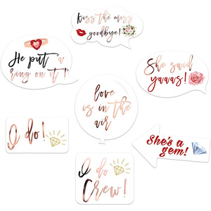 23 piezas Bride to Be Bride Team Shooting Props Wedding Lady Hen Party Despedida de soltera <span class=keywords><strong>MISS</strong></span> to <span class=keywords><strong>MRS</strong></span> Bachelor Party Supplies - Product Image 2