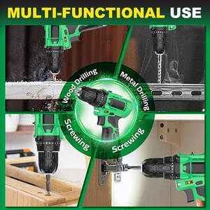 12V Cordless Drill Set Screwdriver Variable Speed <b>Power</b> <b>Tools</b> Accessories Drilling 25mm Battery Local US Warehouse CD-12HP-2 12V - Product Image 4