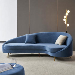 Set <span class=keywords><strong>Sofa</strong></span> kaki Logam Modern 3 tempat duduk, furnitur lobi Hotel tempat duduk santai mewah ruang tamu <span class=keywords><strong>Sofa</strong></span> beludru hijau zaitun - Product Image 4