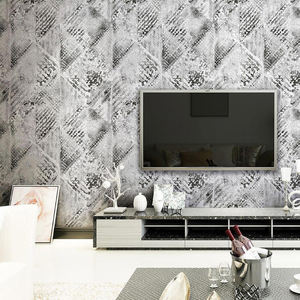 호텔 응용 프로그램을위한 현대적인 디자인 추상적이고 개인화 된 풍부한 색상 부직포 벽지 - Product Image 3