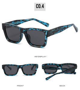 Nuovo acetato Unisex telaio quadrato in metallo di alta qualità rettangolare protettivo da uomo polarizzato Uv tonalità di protezione occhiali da sole - Product Image 5