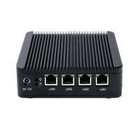 Mini PC Intel Celeron J1900 CPU double LAN X86, PC embarqué, ventilateur sans pale 12V, mini ordinateur embarqué Linux, boîtier industriel économique