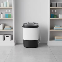 Mini-lave-linge électrique portable pour la maison, 4,5 kg, semi-automatique, pour laver les sous-vêtements et les chaussettes, utilisation hôtelière