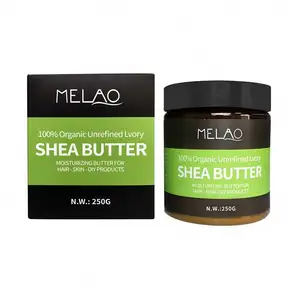 MELAO/自有品牌保湿100% 有机纯未精制生乳木果油，用于身体护肤护发产品