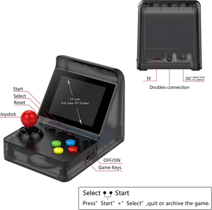เครื่องเล่นเกมพกพา Jumon Mini Retro 32-Bit พร้อมเกมคลาสสิค 500 เกม ของขวัญสำหรับเด็ก - Product Image 4