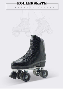 Adultes Sports de plein air Tailles fixes Patins à roulettes à 4 roues Semelle extérieure en PVC Patins à roulettes quadruples - Product Image 4
