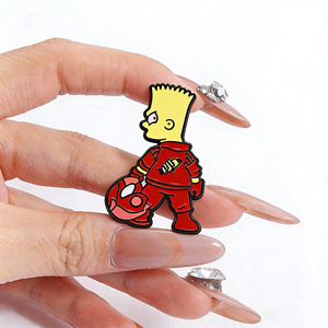 Pin de Solapa de Metal Esmaltado con Personajes de Anime de <span class=keywords><strong>Los</strong></span> <span class=keywords><strong>Simpson</strong></span>: Homer, Bart y <span class=keywords><strong>Lisa</strong></span>, Clásico de la Animación Americana, para Mochila, Regalo - Product Image 3