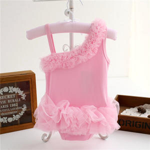 Barboteuse sans manches en coton pour enfants meilleurs achats en ligne vêtements dernière tendance avec bretelles pour bébé fille - Product Image 2