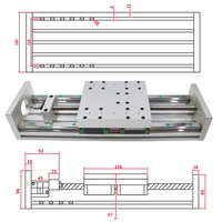 Kit de module robotique à axes XYZ HGR20 HGH20CA 1605 1610, table coulissante à guidage linéaire, moteur Nema 23 24 32 34, pour machine de fraisage CNC