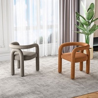 Fauteuil d'appoint individuel GEDO Nordic pour salon, chaise de loisirs en métal