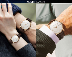 Lobinni 3012 Cuir matériel personnalisé classique poignet mens montres confiture tangan - Product Image 6