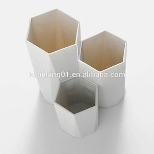 Boîte de rangement pour pinceaux de maquillage à 3 compartiments, support pour vernis à ongles et cosmétiques, organiseur de table pour outils de maquillage et stylos L0121/1 - Product Image 6