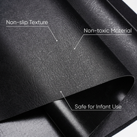 Tissu enduit de PVC non toxique conforme à la réglementation REACH, surface en cuir antidérapante, ignifuge, sans danger pour les nourrissons et les bébés
