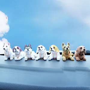 Auto Car Dogs Decors Toy Gifts Cute Shake Head Dogs Car Nodding Dog Car Ornament