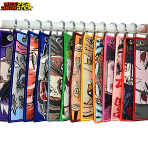 30 Phong Cách Anime Keychain Tag Máy Bay Phản Lực Tag Keychain Demoned Slayers Pokeoned ED Demoned Slayers Anime Thêu Keychain - Product Image 3