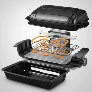 Nhà Máy Tùy Chỉnh Mới Phong Cách Dễ Dàng Làm Sạch Đa Chức Năng Cá Rang Xay Điện Cá Đôi Nướng - Product Image 4