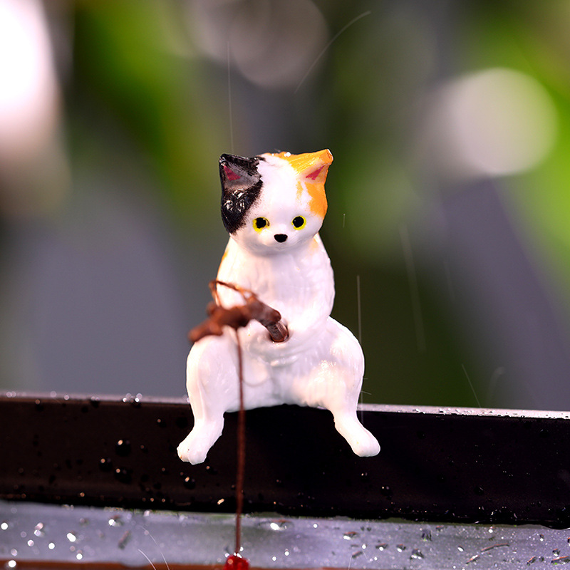 Gato con cara de flor