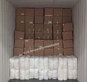 Paños de Algodón Blancos a Granel para Limpieza, Paños de Algodón Blancos por Kilo para Limpieza - Product Image 1