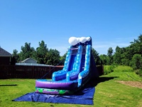 Toboggans gonflables commerciaux de saut de toboggans aquatiques gonflables personnalisés avec piscine à vendre Locations de fêtes pour enfants
