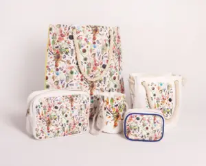 Weibci — sac en toile de coton pour cadeaux, organiseur de Logo personnalisé, pochette de rangement à la mode, sac de toilette triangulaire pour voyage, trousse de cosmétiques et maquillage