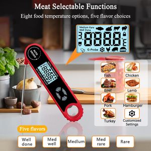 Thermomètre à viande numérique pour cuisson des aliments, sonde pour barbecue, eau, lait, huile, four liquide, capteur de température numérique - Product Image 5
