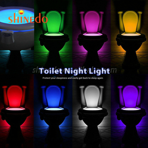 Alimentado por batería de 8 colores al azar de sensor de movimiento inodoro luz LED resistente al agua dedetector - Product Image 2