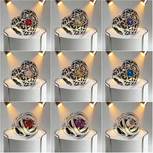 Colgantes/Dijes <span class=keywords><strong>de</strong></span> <span class=keywords><strong>Plata</strong></span> 925 - 26 Cuentas (26) - Cuentas Huecas Multiusos para Manualidades con Cuentas DIY Características del logotipo con forma <span class=keywords><strong>de</strong></span> corazón <span class=keywords><strong>de</strong></span> circonita. - Product Image 4