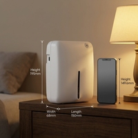 Diffuseur d'huiles essentielles électrique sans eau en plastique, contrôle de la capacité de 280 ml, ventilateur atomiseur ultra-grande capacité pour le bureau