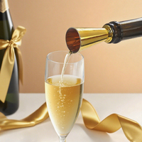 Pas de MOQ pour les mini-dosettes à champagne en plastique réutilisables de qualité alimentaire avec logo personnalisé, pour bouteille de champagne ou de vin