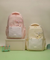 Nueva Mochila Unisex de Tela Suave para Estudiantes de Secundaria y Preparatoria, Gran Capacidad de 20-39L, Impermeable, de Poliéster, con Cierre, para Computadora