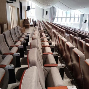 Venta directa de fábrica de la Iglesia escuela hotel tela moderna sillas de Iglesia sillas plegables muebles de Teatro Auditorio - Product Image 5