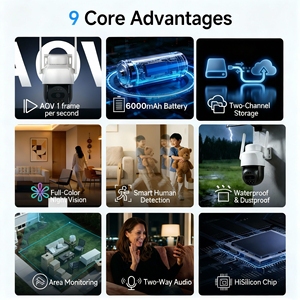 <span class=keywords><strong>VStarcam</strong></span> กล้องวงจรปิดระบบพลังงานแสงอาทิตย์ AG622 AI, สำหรับบ้านอัจฉริยะรองรับการจัดเก็บข้อมูลแบบคลาวด์สามารถมองเห็นได้ในเวลากลางคืน - Product Image 6