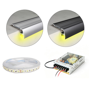 Luces LED Antideslizantes para Escalones, Montaje Oculto, Iluminación de Escaleras de Aleación de Aluminio sin Ranuras para Cines y Hoteles RV - Product Image 6