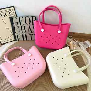 Large Capacity EVA Holes <b>Bags</b> Girls Waterproof Beach Handbag Outdoor Travel Shopping Tote <b>Bag</b> - Product Image 3