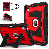 Étui robuste en silicone et polycarbonate avec support, sangle d'épaule et porte-stylo pour iPad Mini 6 7 8.3 2021 2024 OEM ODM